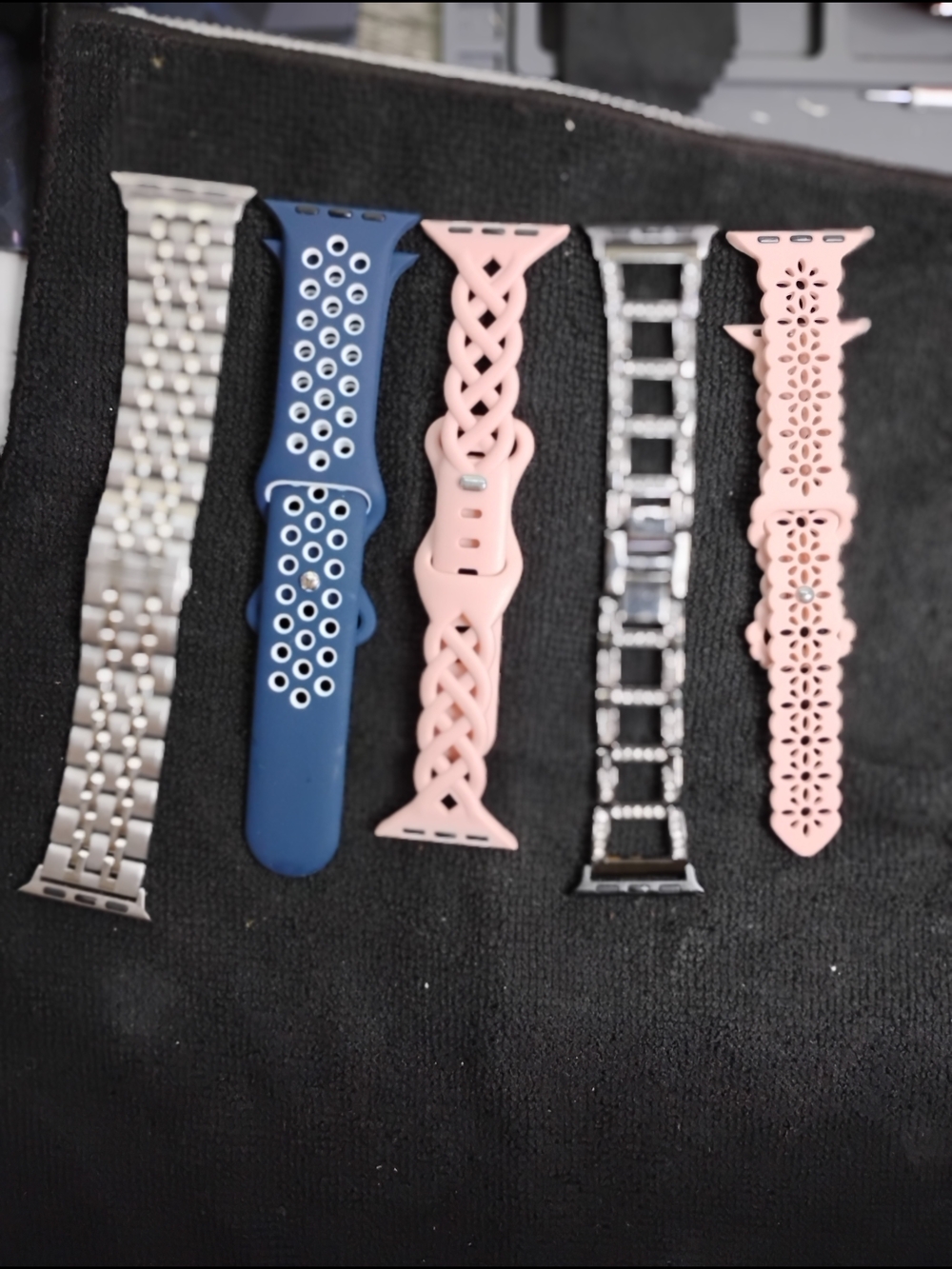 Source Unknown Blue & Pink Interchangeable Watch Bands Set